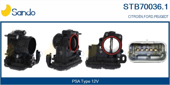 Corpo farfallato SANDO STB70036.1