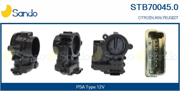 Corpo farfallato SANDO STB70045.0
