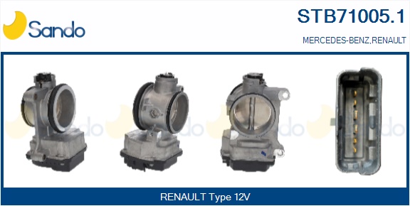 Corpo farfallato SANDO STB71005.1
