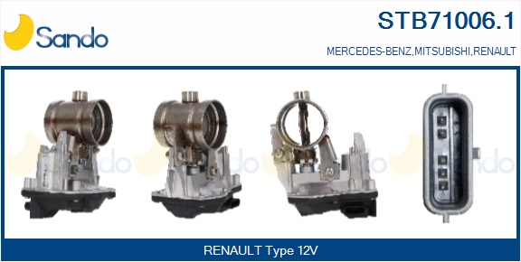 Corpo farfallato SANDO STB71006.1