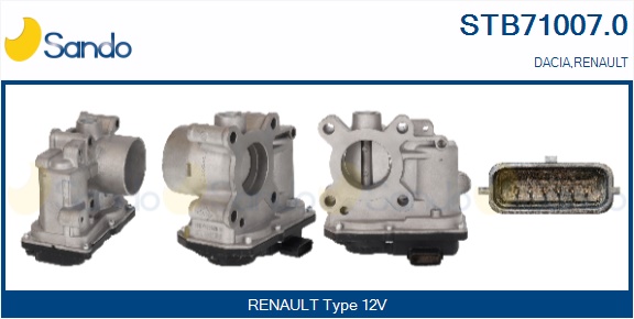 Corpo farfallato SANDO STB71007.0