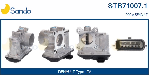 Corpo farfallato SANDO STB71007.1