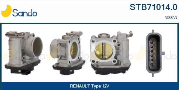 Corpo farfallato SANDO STB71014.0