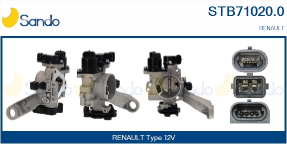 Corpo farfallato SANDO STB71020.0