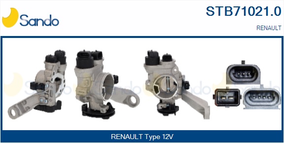 Corpo farfallato SANDO STB71021.0