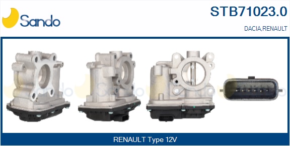Corpo farfallato SANDO STB71023.0