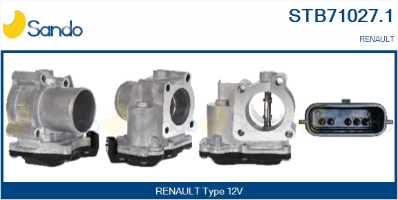 Corpo farfallato SANDO STB71027.1