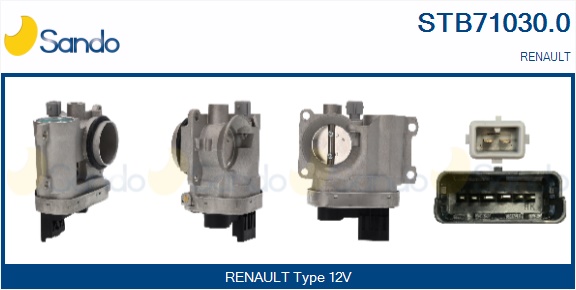 Corpo farfallato SANDO STB71030.0