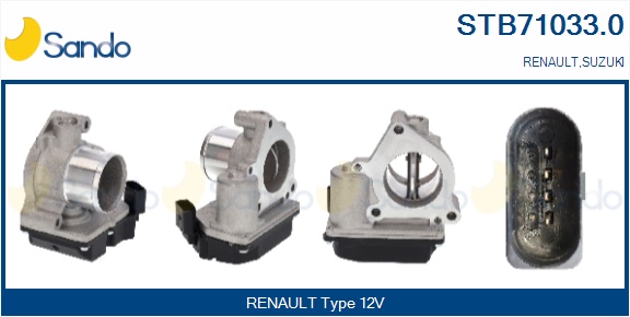 Corpo farfallato SANDO STB71033.0