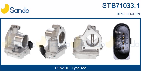 Corpo farfallato SANDO STB71033.1