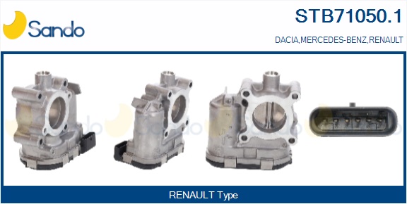 Corpo farfallato SANDO STB71050.1