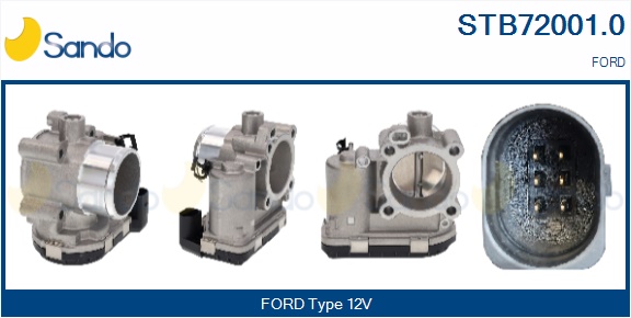 Corpo farfallato SANDO STB72001.0