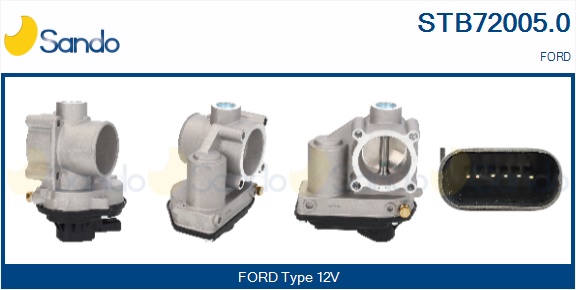 Corpo farfallato SANDO STB72005.0