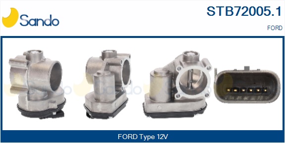 Corpo farfallato SANDO STB72005.1