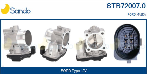 Corpo farfallato SANDO STB72007.0