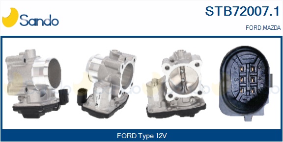 Corpo farfallato SANDO STB72007.1