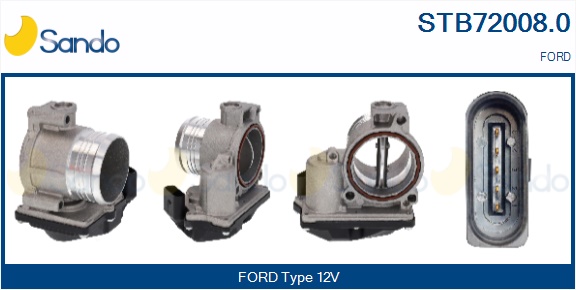 Corpo farfallato SANDO STB72008.0