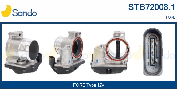 Corpo farfallato SANDO STB72008.1