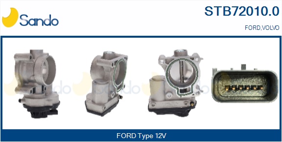 Corpo farfallato SANDO STB72010.0