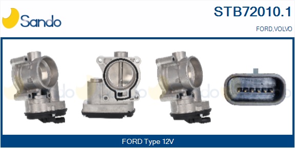 Corpo farfallato SANDO STB72010.1