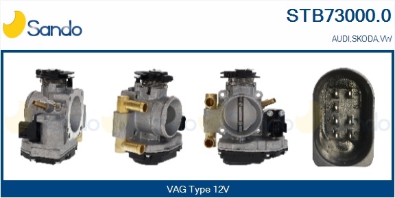 Corpo farfallato SANDO STB73000.0