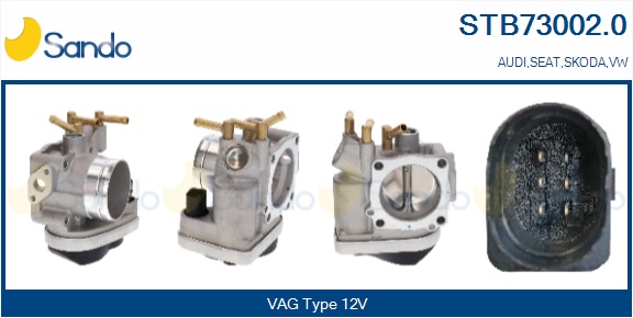 Corpo farfallato SANDO STB73002.0