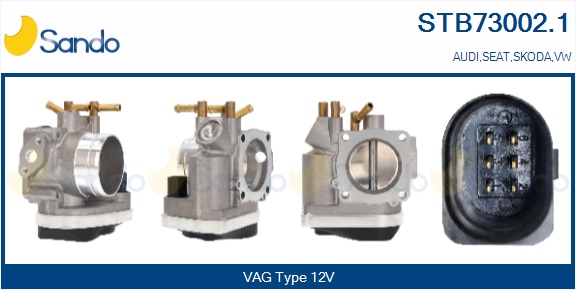 Corpo farfallato SANDO STB73002.1