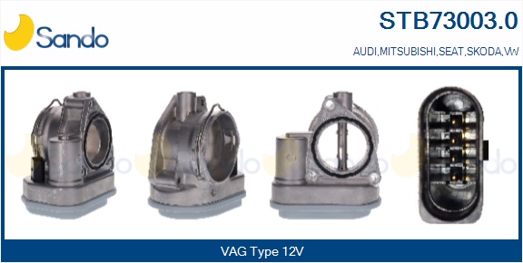 Corpo farfallato SANDO STB73003.0