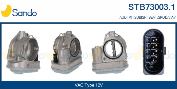 Corpo farfallato SANDO STB73003.1