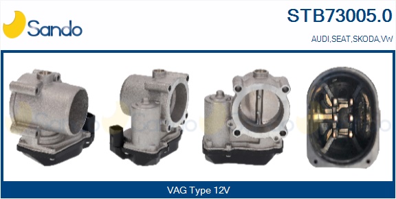 Corpo farfallato SANDO STB73005.0