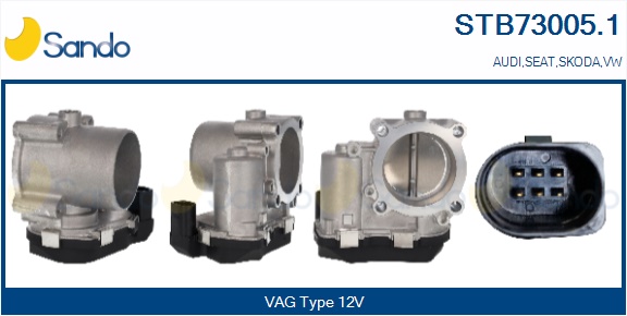 Corpo farfallato SANDO STB73005.1