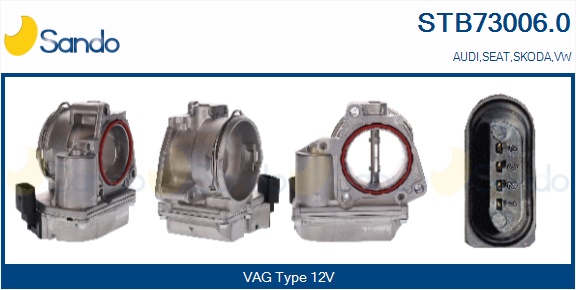 Corpo farfallato SANDO STB73006.0