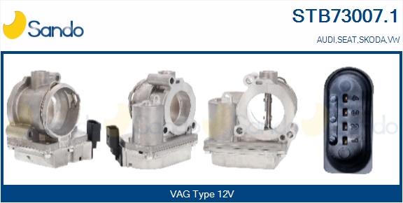 Corpo farfallato SANDO STB73007.1