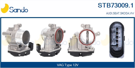 Corpo farfallato SANDO STB73009.1