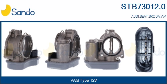 Corpo farfallato SANDO STB73012.0