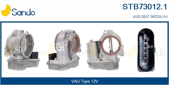 Corpo farfallato SANDO STB73012.1