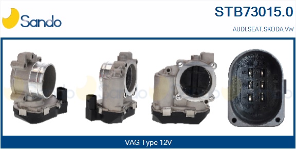 Corpo farfallato SANDO STB73015.0