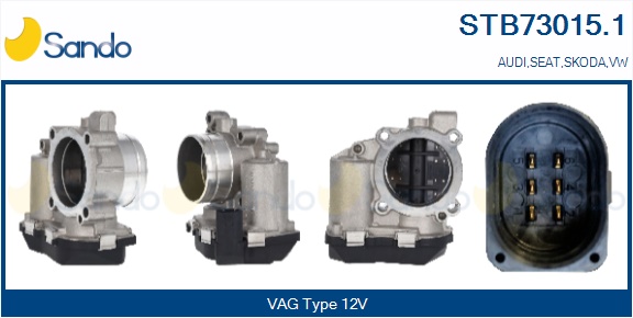 Corpo farfallato SANDO STB73015.1