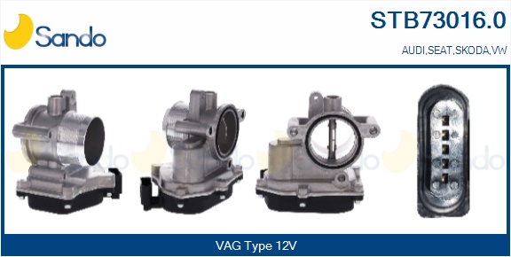 Corpo farfallato SANDO STB73016.0