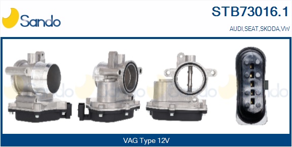 Corpo farfallato SANDO STB73016.1