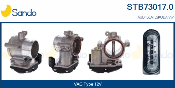 Corpo farfallato SANDO STB73017.0