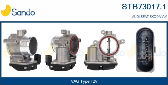 Corpo farfallato SANDO STB73017.1