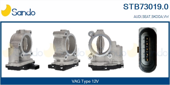 Corpo farfallato SANDO STB73019.0
