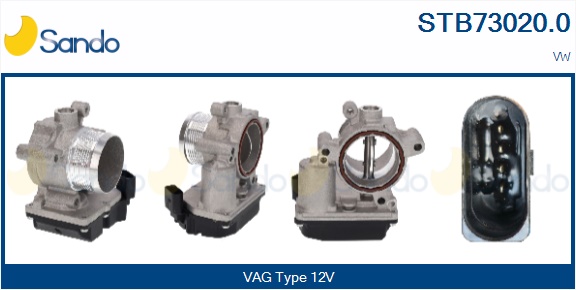 Corpo farfallato SANDO STB73020.0