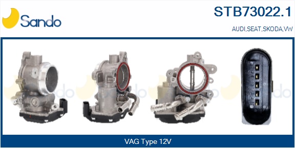 Corpo farfallato SANDO STB73022.1