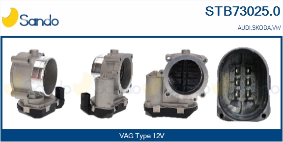 Corpo farfallato SANDO STB73025.0