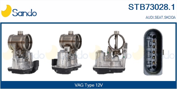 Corpo farfallato SANDO STB73028.1