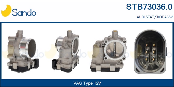 Corpo farfallato SANDO STB73036.0