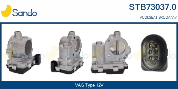 Corpo farfallato SANDO STB73037.0