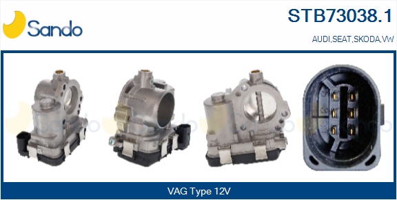 Corpo farfallato SANDO STB73038.1